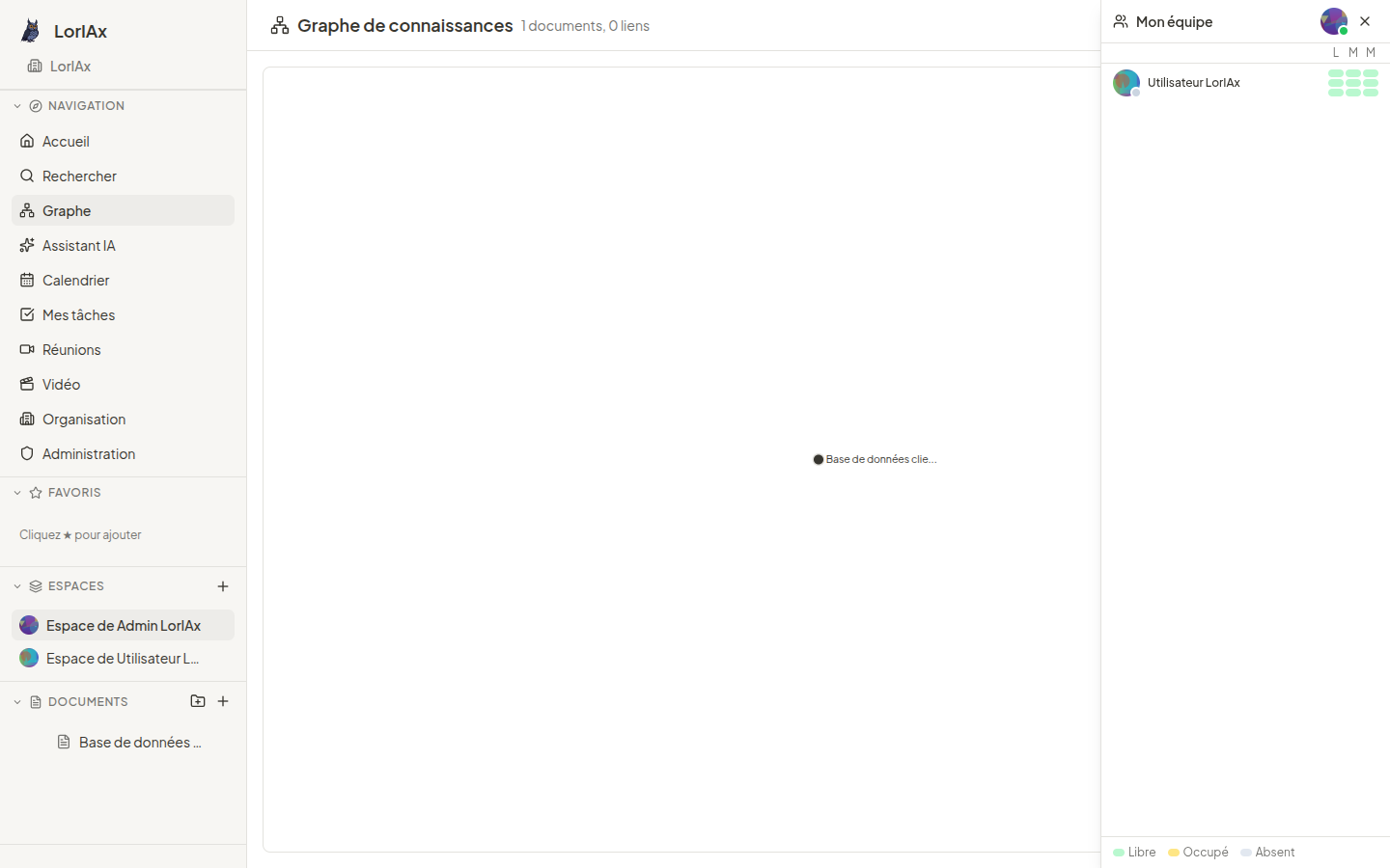 Graphe de connaissances D3 force-directed